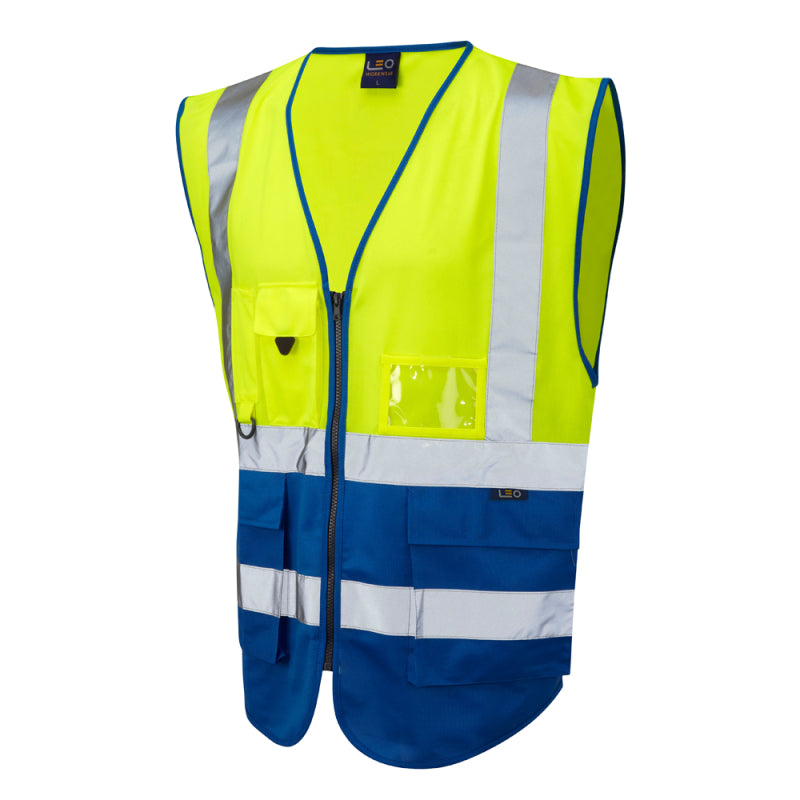 LEO LYNTON Superior Hi-Vis Zip Waistcoat Vest