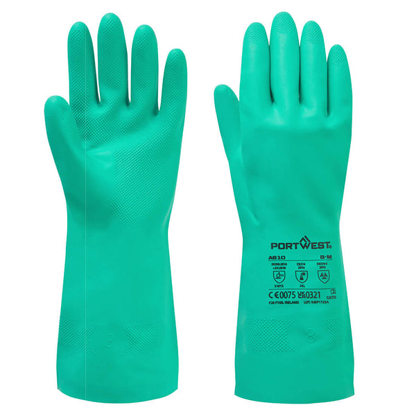 Portwest Nitrosafe Chemical Gauntlet Glove A810