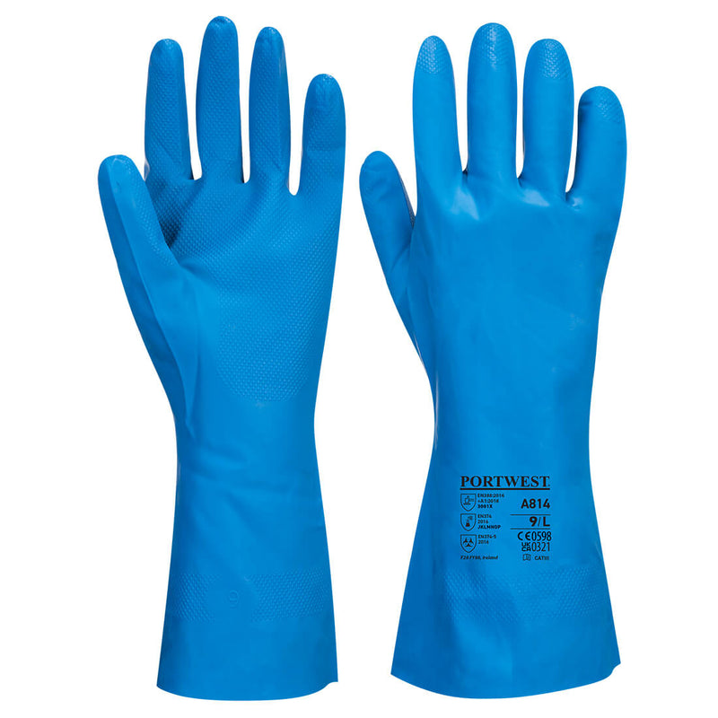 Portwest Food Approved Nitrile Gauntlet Glove A814