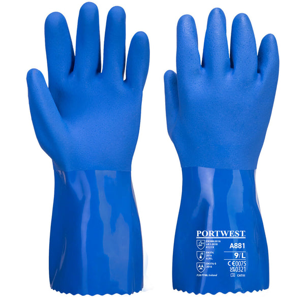 Portwest Marine Ultra PVC Chem Gauntlet Glove A881