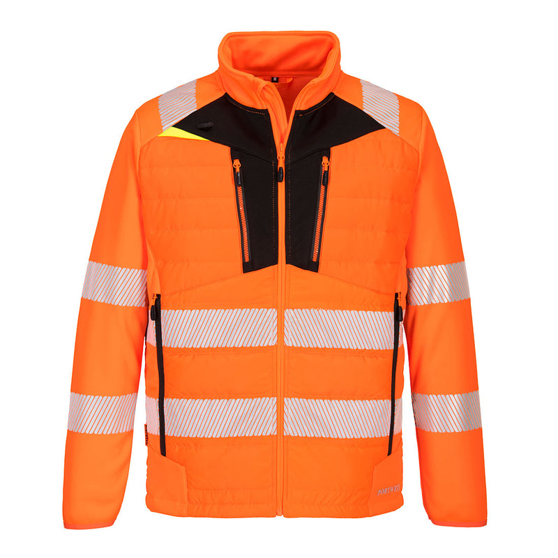 Portwest DX4 Hi-Vis Hybrid Baffle Jacket DX473