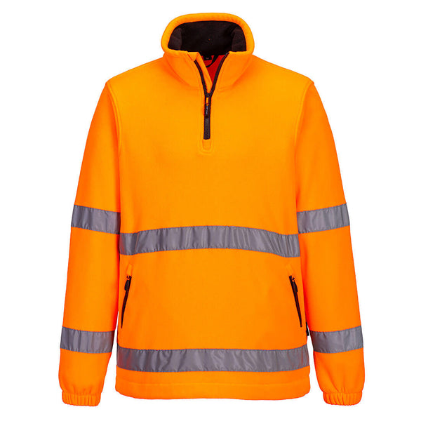 Portwest Hi-Vis Half Zip Fleece Jacket F302