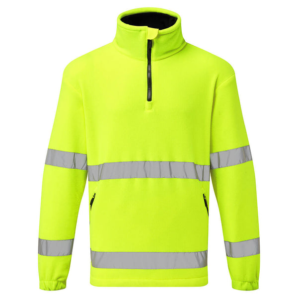 Portwest Hi-Vis Half Zip Fleece Jacket F302