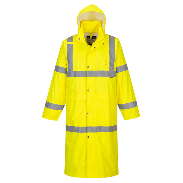 Portwest Hi-Vis Rain Coat 122cm H445