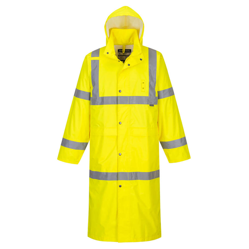 Portwest Hi-Vis Rain Coat 122cm H445