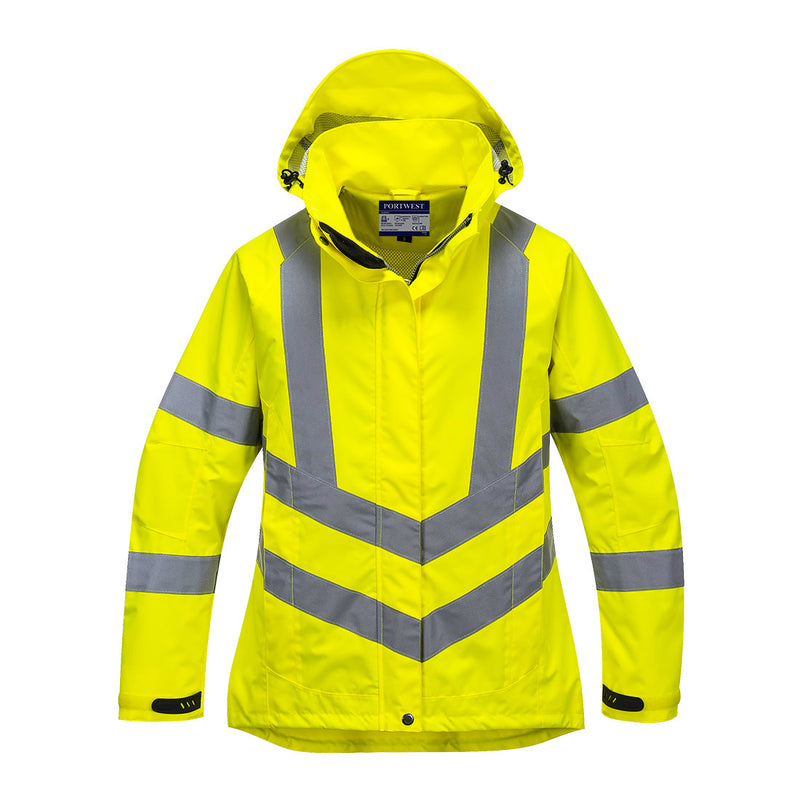 Portwest Hi-Vis Ladies Breathable Rain Jacket LW70