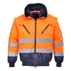 Portwest Hi-Vis 3-in-1 Contrast Pilot Jacket PJ50