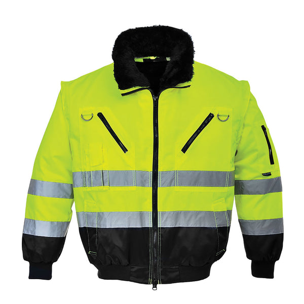 Portwest Hi-Vis 3-in-1 Contrast Pilot Jacket PJ50