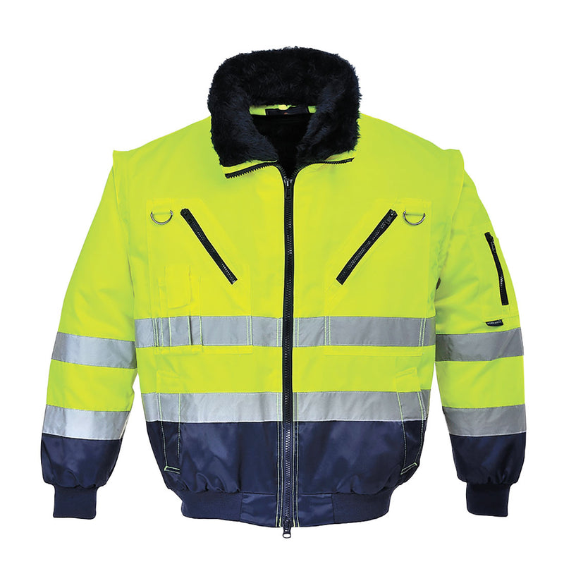 Portwest Hi-Vis 3-in-1 Contrast Pilot Jacket PJ50