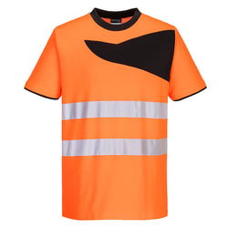 Portwest PW2 Hi-Vis Cotton Comfort T-Shirt Short Sleeve PW213