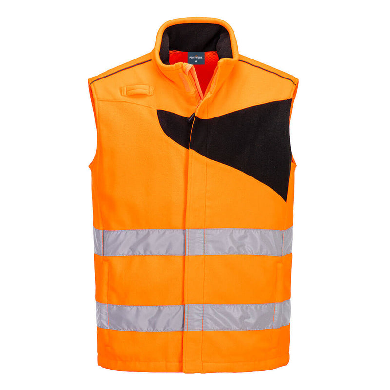 Portwest PW2 Hi-Vis Fleece Bodywarmer PW231