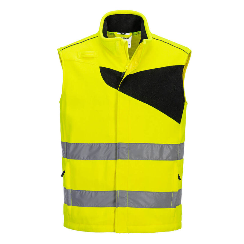 Portwest PW2 Hi-Vis Fleece Bodywarmer PW231