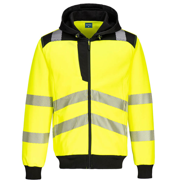 Portwest PW3 Hi-Vis Zip Hoodie PW327