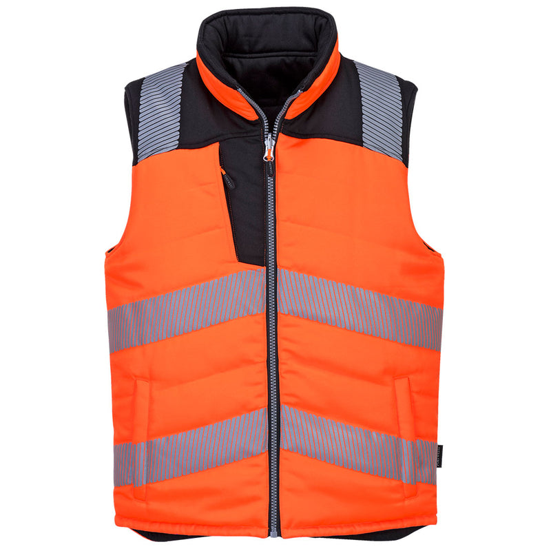 Portwest PW3 Hi-Vis Reversible Bodywarmer PW374