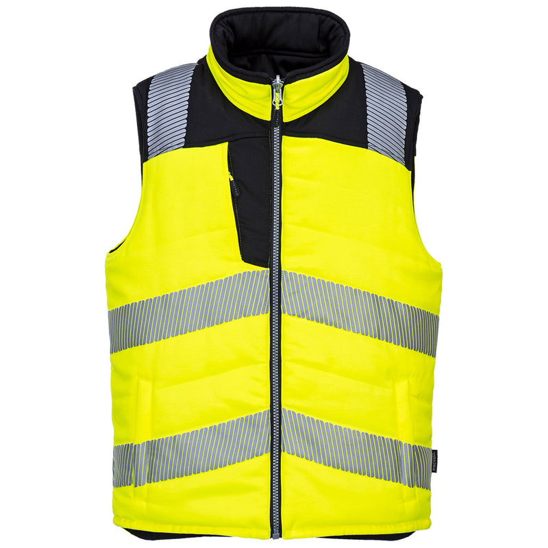 Portwest PW3 Hi-Vis Reversible Bodywarmer PW374