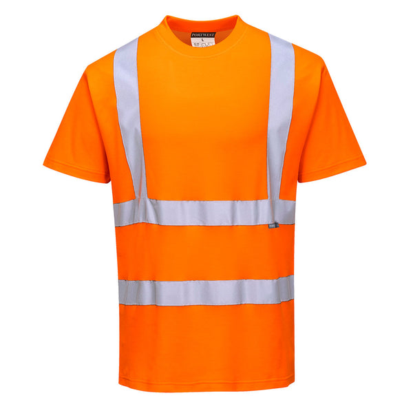 Portwest Hi-Vis Cotton Comfort T-Shirt Short Sleeve S170