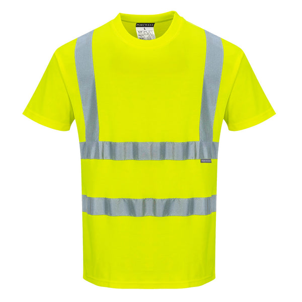 Portwest Hi-Vis Cotton Comfort T-Shirt Short Sleeve S170