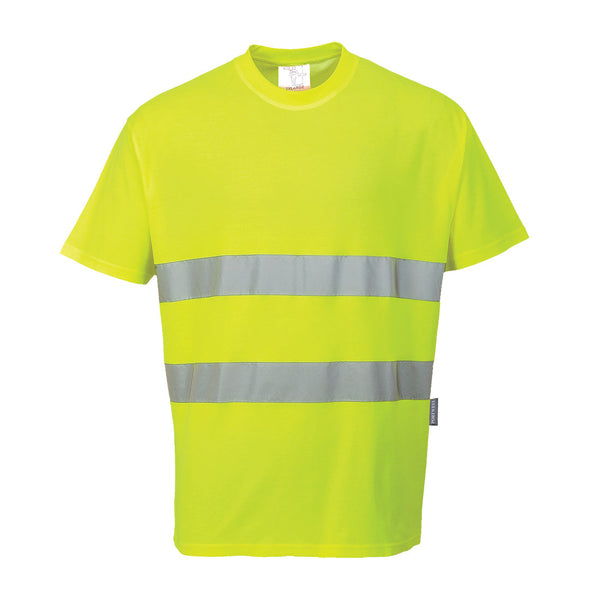 Portwest Hi-Vis Cotton Comfort T-Shirt Short Sleeve S172