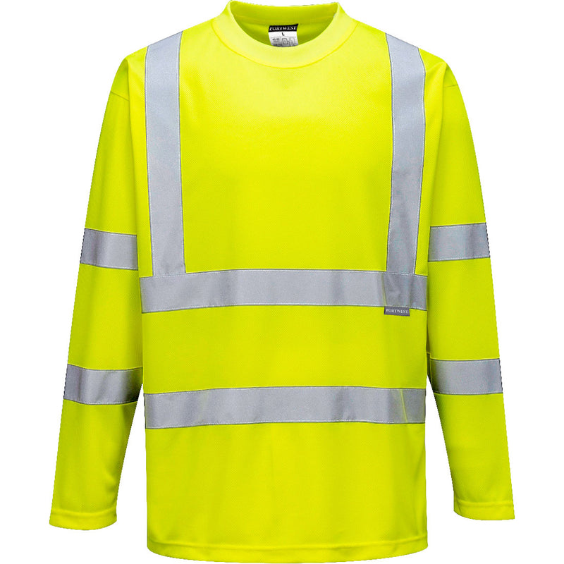 Portwest Hi-Vis T-Shirt Long Sleeve S178