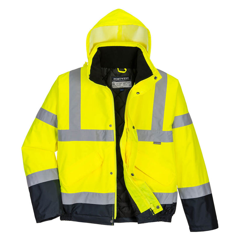 Portwest Hi-Vis Contrast Winter Bomber Jacket S266