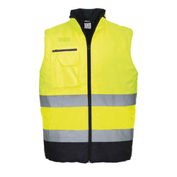 Portwest Hi-Vis Contrast Bodywarmer S267