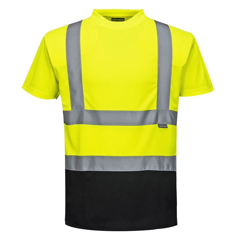 Portwest Hi-Vis Contrast T-Shirt Short Sleeve S378