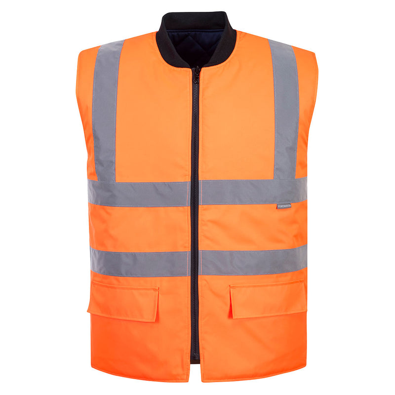 Portwest Hi-Vis Reversible Bodywarmer S469