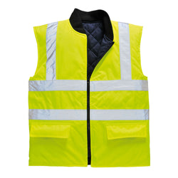 Portwest Hi-Vis Reversible Bodywarmer S469