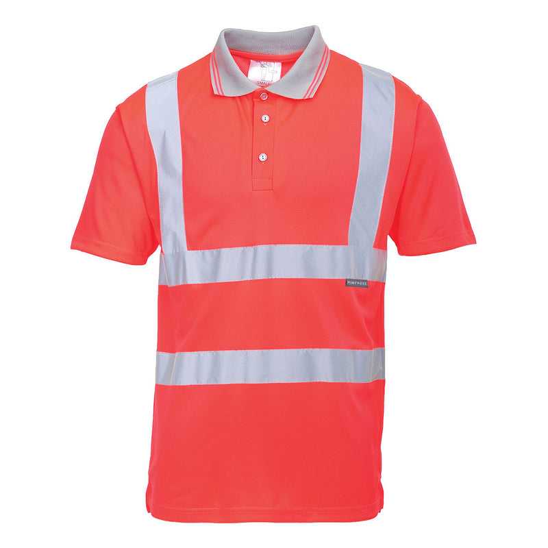 Portwest Hi-Vis Polo Shirt Short Sleeve S477