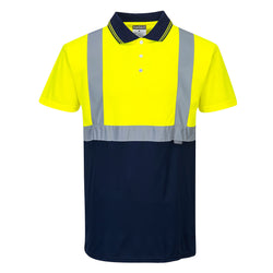 Portwest Hi-Vis Contrast Polo Shirt Short Sleeve S479