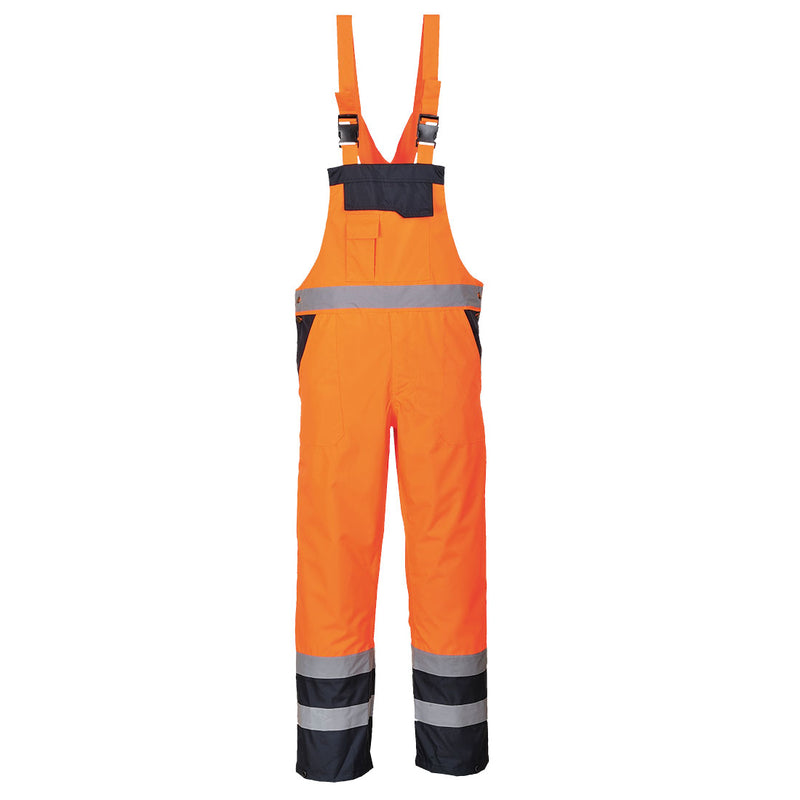 Portwest Hi-Vis Contrast Winter Bib and Brace S489