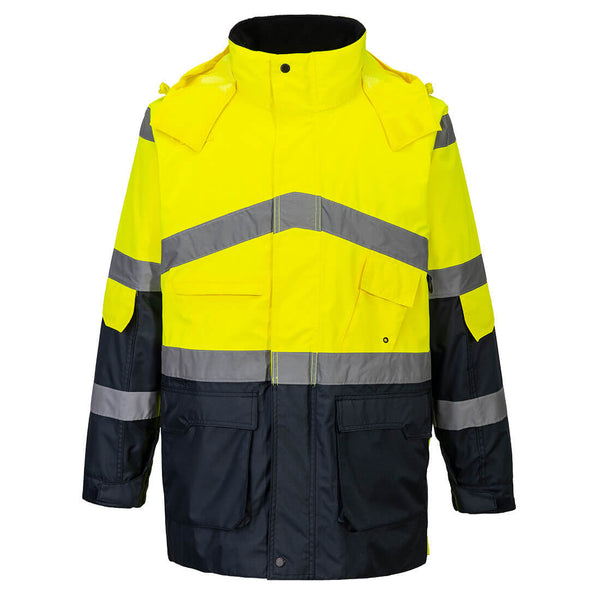 Portwest Hi-Vis Breathable Contrast Rain Jacket S760