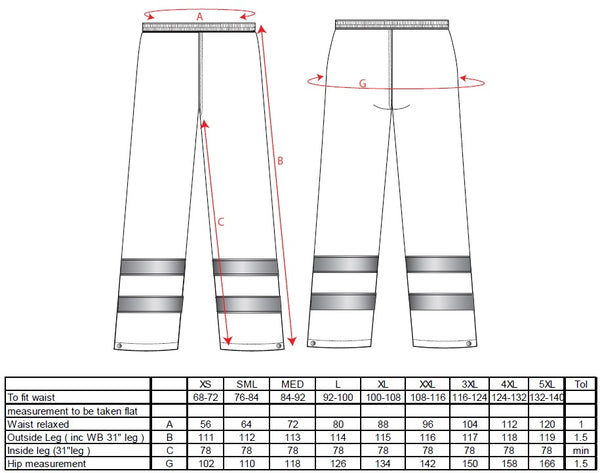 Portwest Sealtex Ultra Hi-Vis Rain Trousers S493