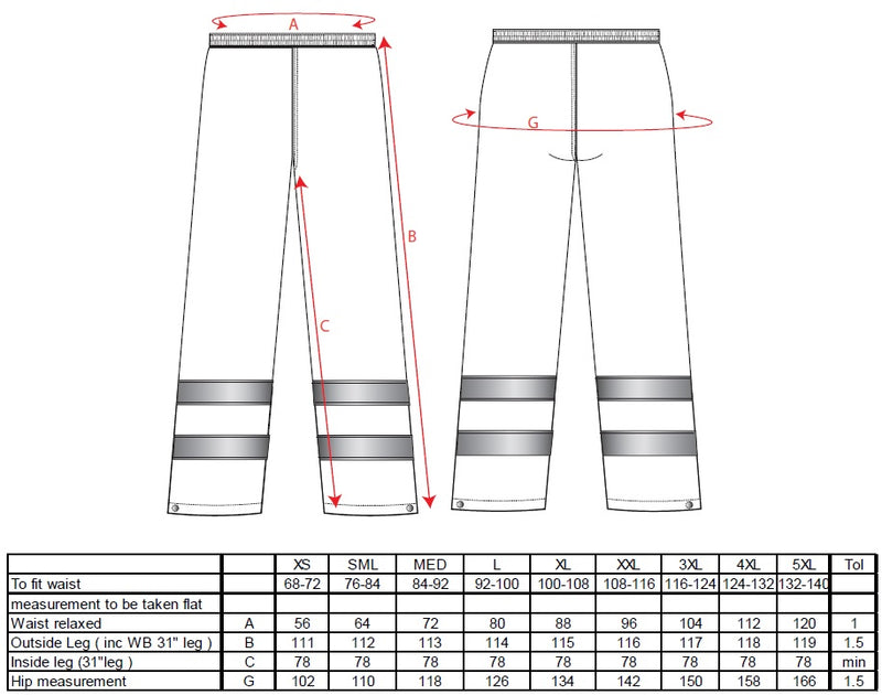 Portwest Sealtex Ultra Hi-Vis Rain Trousers S493