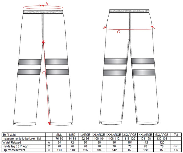 Portwest Sealtex Ultra Hi-Vis Rain Trousers RT51