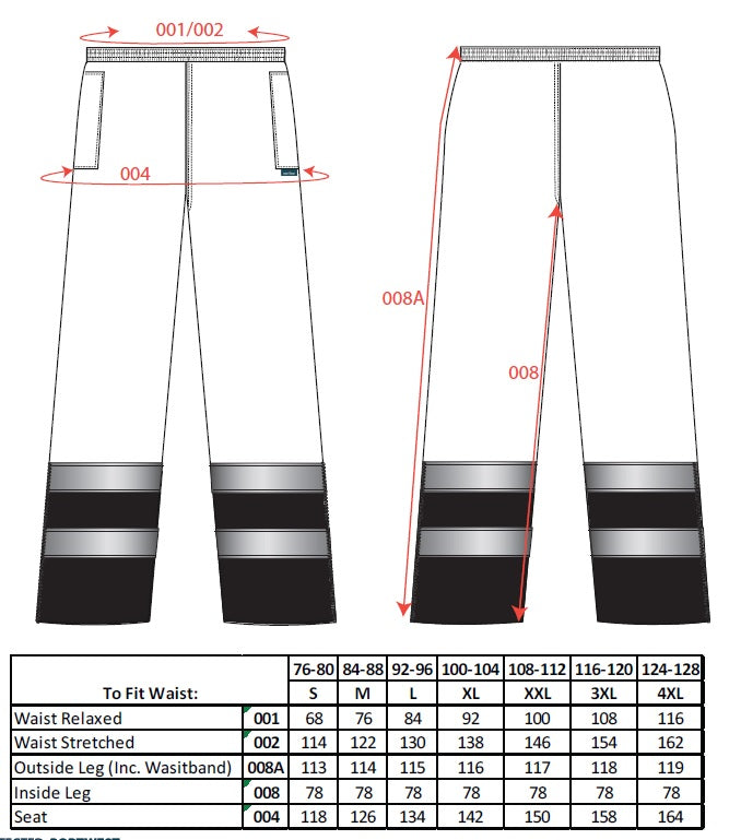 Portwest Hi-Vis Winter Trousers S598