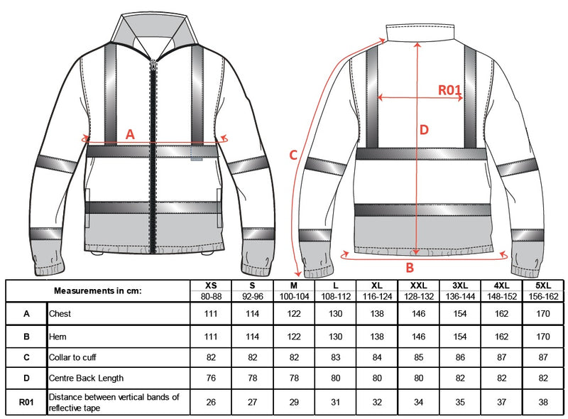 Portwest Hi-Vis Contrast Fleece Jacket F301