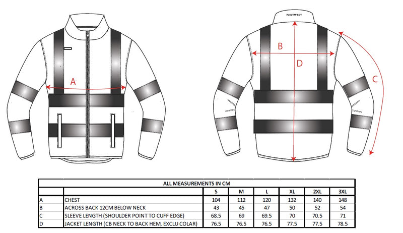 Portwest Eco Hi-Vis Fleece Jacket EC70