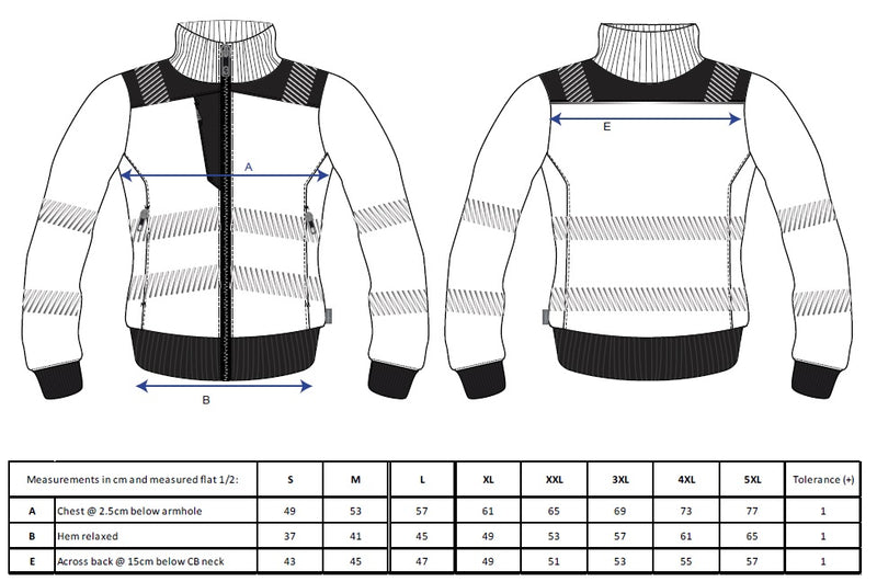 Portwest PW3 Hi-Vis Zip Sweatshirt PW370