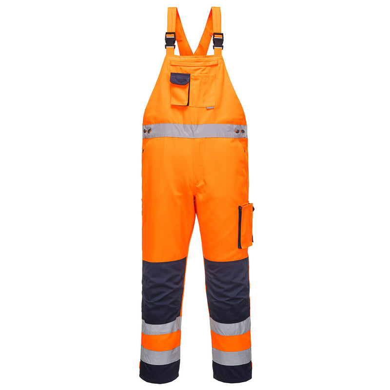 Portwest Dijon Hi-Vis Contrast Work Bib and Brace TX52