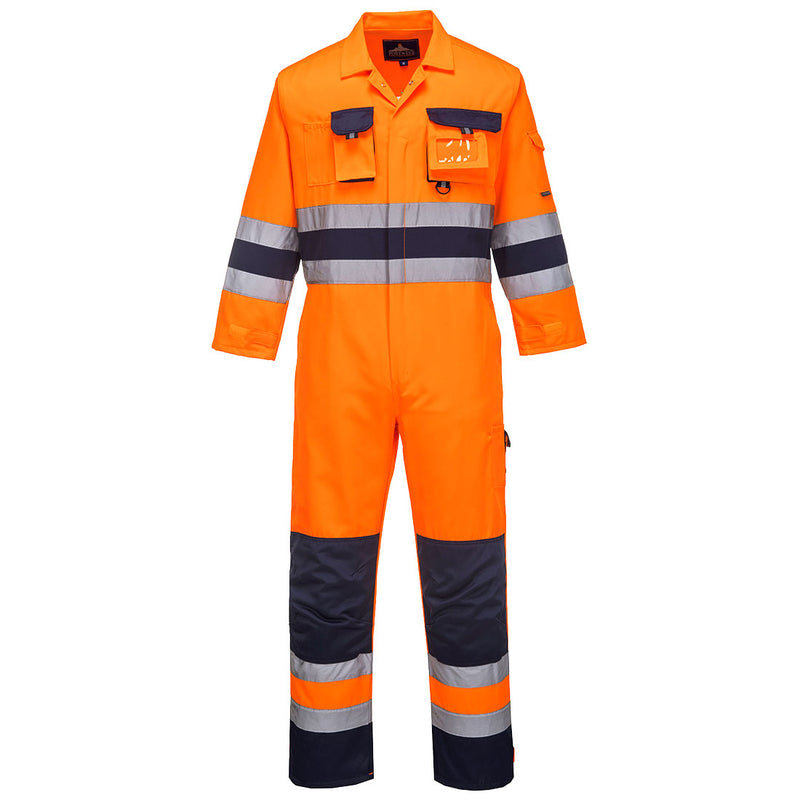 Portwest Nantes Hi-Vis Contrast Work Coverall TX55