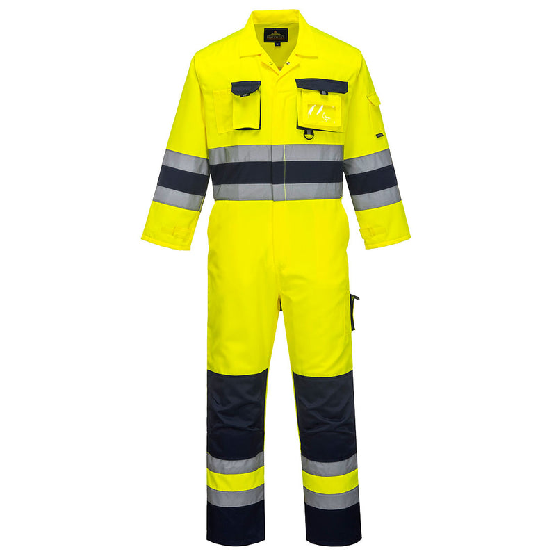 Portwest Nantes Hi-Vis Contrast Work Coverall TX55