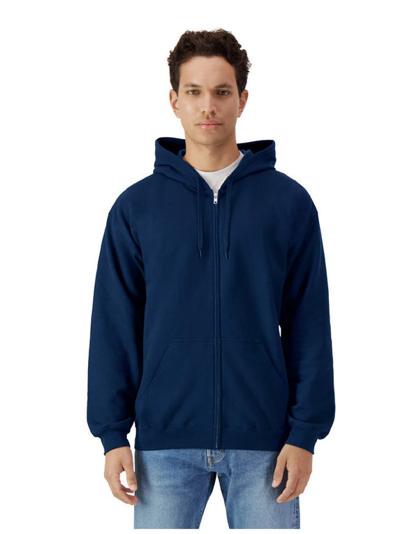 Gildan Softstyle Midweight Fleece Adult Full Zip Hoodie Sweatshirt SF600