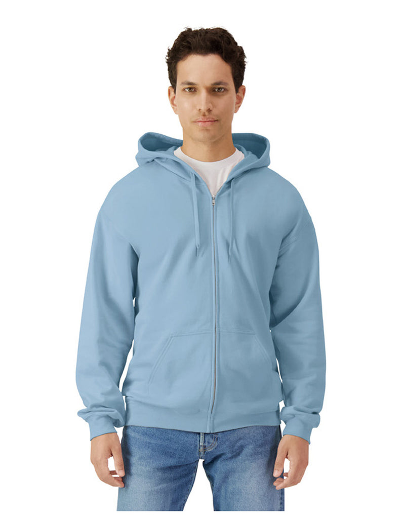 Gildan Softstyle Midweight Fleece Adult Full Zip Hoodie Sweatshirt SF600