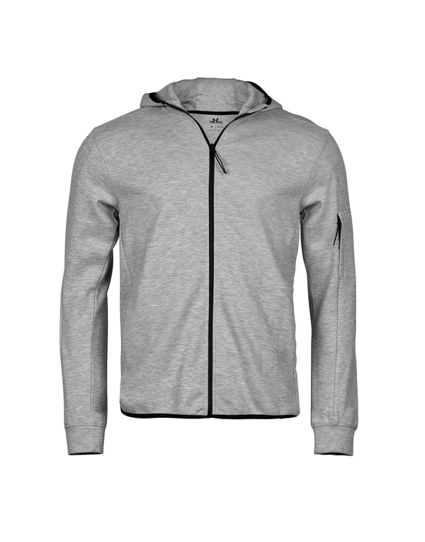 Tee Jays Men's Athletic Full Zip Sweatshirt Hoodie TJ5706