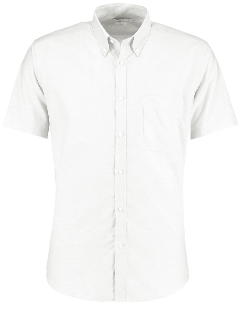 Kustom Kit Slim Fit Short Sleeve Workwear Oxford Shirt KK183