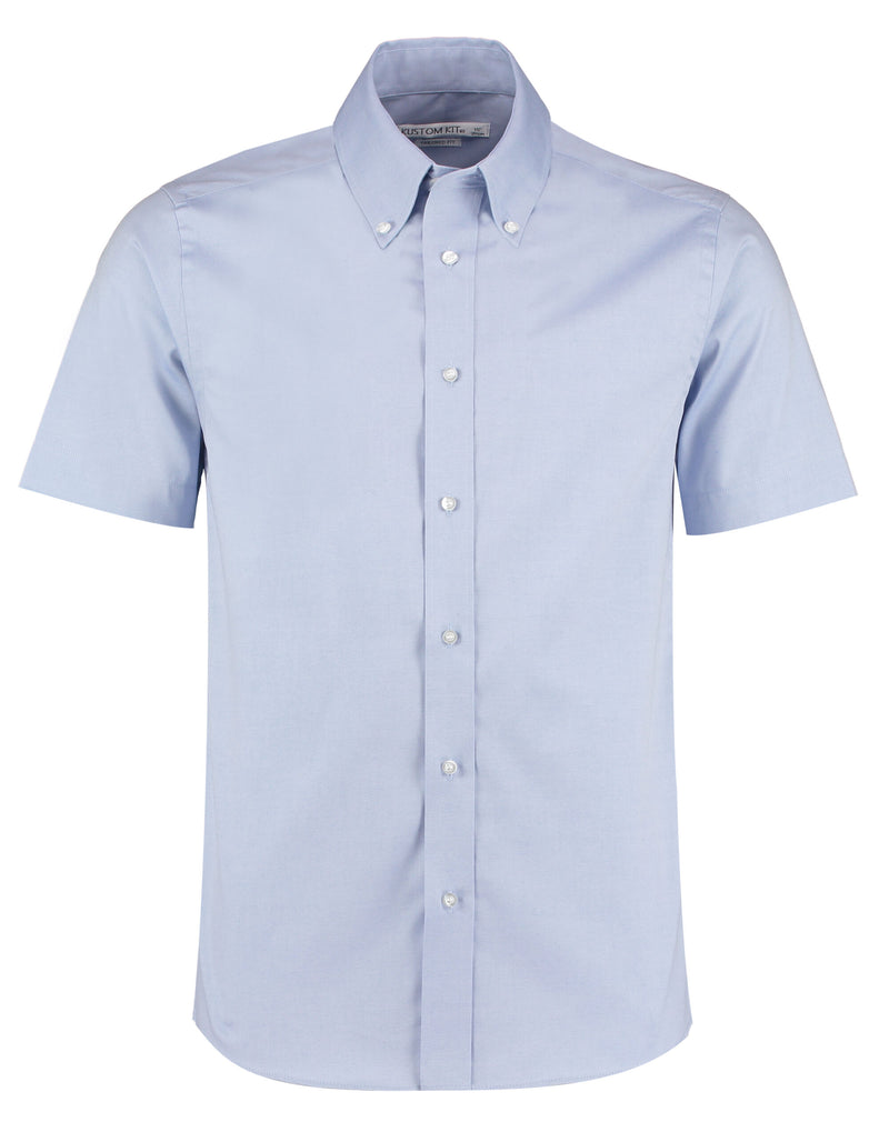 Kustom Kit Tailored Fit Short Sleeve Premium Oxford Shirt KK187