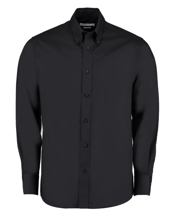 Kustom Kit Tailored Fit Long Sleeve Premium Oxford Shirt KK188