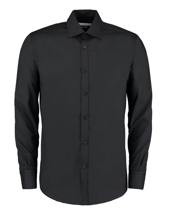 Kustom Kit Slim Fit Long Sleeve Business Shirt KK192