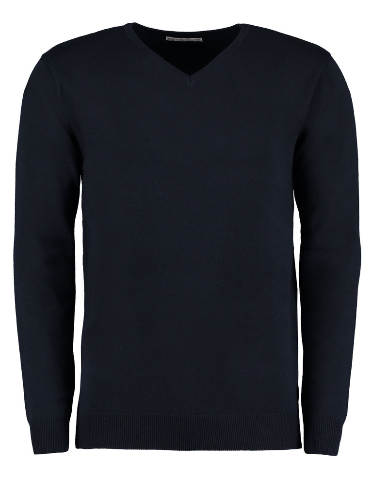 Kustom Kit Regular Fit Arundel Long Sleeve V-Neck Sweater KK352